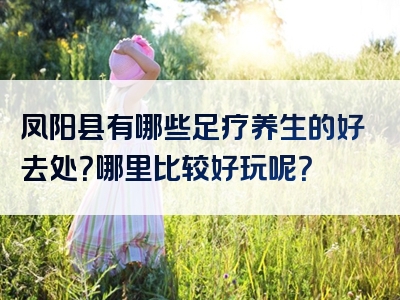 凤阳县有哪些足疗养生的好去处？哪里比较好玩呢？