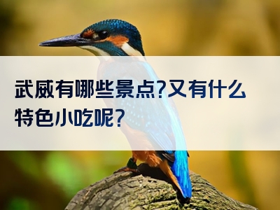 武威有哪些景点？又有什么特色小吃呢？