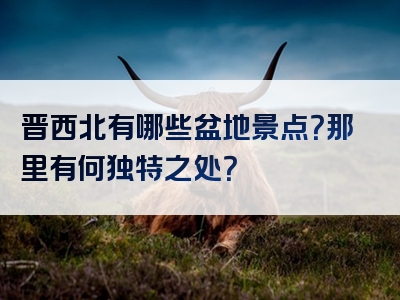 晋西北有哪些盆地景点？那里有何独特之处？