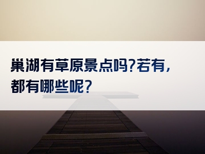 巢湖有草原景点吗？若有，都有哪些呢？