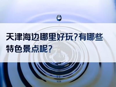 天津海边哪里好玩？有哪些特色景点呢？