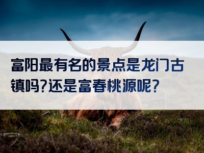 富阳最有名的景点是龙门古镇吗？还是富春桃源呢？