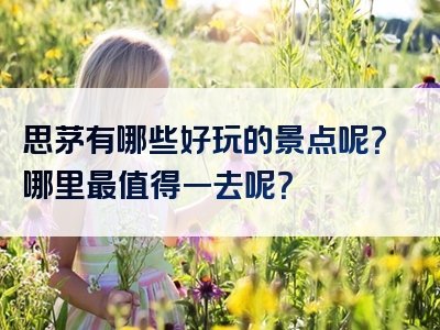 思茅有哪些好玩的景点呢？哪里最值得一去呢？