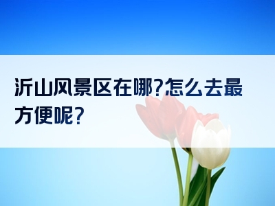 沂山风景区在哪？怎么去最方便呢？