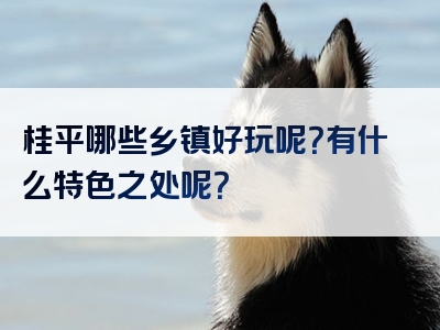 桂平哪些乡镇好玩呢？有什么特色之处呢？