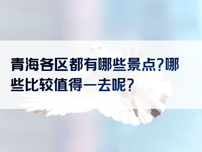 青海各区都有哪些景点？哪些比较值得一去呢？