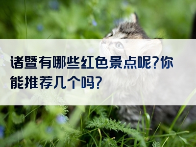 诸暨有哪些红色景点呢？你能推荐几个吗？