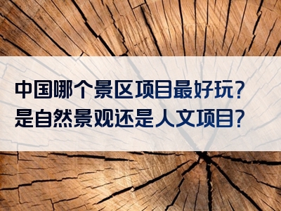 中国哪个景区项目最好玩？是自然景观还是人文项目？