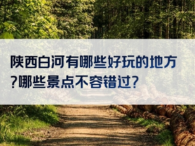 陕西白河有哪些好玩的地方？哪些景点不容错过？