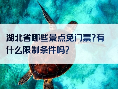 湖北省哪些景点免门票？有什么限制条件吗？