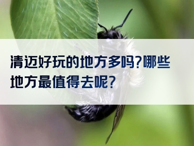 清迈好玩的地方多吗？哪些地方最值得去呢？