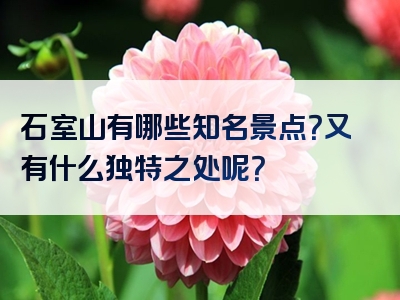 石室山有哪些知名景点？又有什么独特之处呢？