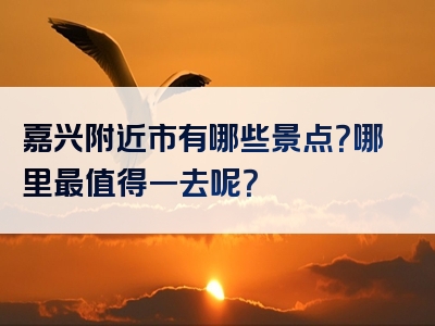 嘉兴附近市有哪些景点？哪里最值得一去呢？